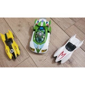 Lot Of 3 Toy Cars, 2 Racer X and 1 Disney Buzz Lightyear.